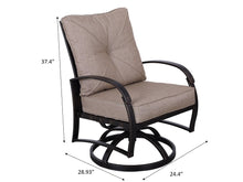 Load image into Gallery viewer, Valencia Patio Swivel Dining Chair with Cushion