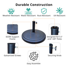 Load image into Gallery viewer, 42 Lbs Round Resin Umbrella Base
