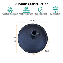 Load image into Gallery viewer, 42 Lbs Round Resin Umbrella Base
