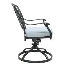 Load image into Gallery viewer, Aluminum Dining Swivel Chair With Cushion
