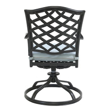 Load image into Gallery viewer, Aluminum Dining Swivel Chair With Cushion
