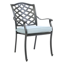 Load image into Gallery viewer, Aluminum Dining Arm Chair With Cushion
