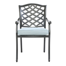 Load image into Gallery viewer, Aluminum Dining Arm Chair With Cushion
