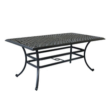 Load image into Gallery viewer, Aluminum 38x68 Inch Rectangle Dining Table
