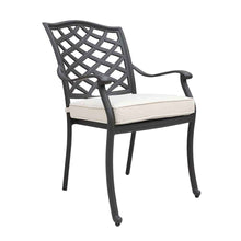 Load image into Gallery viewer, Aluminum Dining Arm Chair With Cushion
