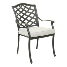 Load image into Gallery viewer, Aluminum Dining Arm Chair With Cushion
