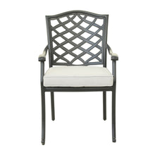 Load image into Gallery viewer, Aluminum Dining Arm Chair With Cushion
