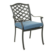Load image into Gallery viewer, Aluminum Dining Arm Chair With Cushion
