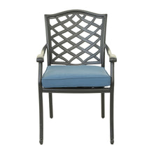 Load image into Gallery viewer, Aluminum Dining Arm Chair With Cushion
