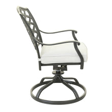 Load image into Gallery viewer, Aluminum Dining Swivel Chair With Cushion
