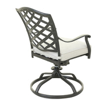 Load image into Gallery viewer, Aluminum Dining Swivel Chair With Cushion
