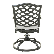 Load image into Gallery viewer, Aluminum Dining Swivel Chair With Cushion
