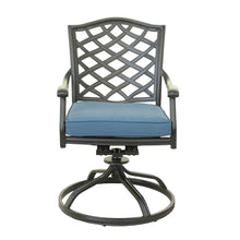Load image into Gallery viewer, Aluminum Dining Swivel Chair With Cushion
