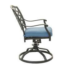 Load image into Gallery viewer, Aluminum Dining Swivel Chair With Cushion
