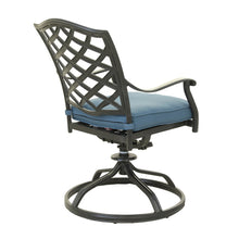 Load image into Gallery viewer, Aluminum Dining Swivel Chair With Cushion
