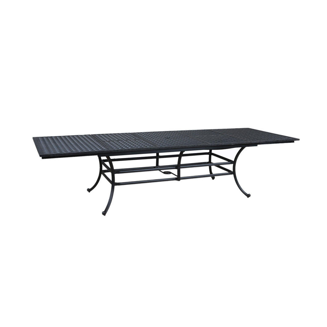 Cast Aluminum Rectangle Extension Dining Table