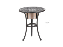 Load image into Gallery viewer, Aluminum 21&quot; Round Table With Ice Bucket

