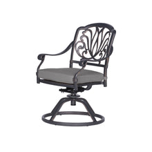 Load image into Gallery viewer, Cast Aluminum Aluminum Dining Swivel Rocker With Sunbrella Cushion
