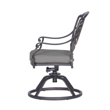Load image into Gallery viewer, Cast Aluminum Aluminum Dining Swivel Rocker With Sunbrella Cushion
