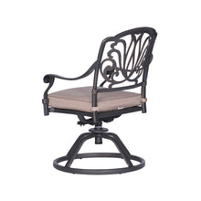 Load image into Gallery viewer, Cast Aluminum Aluminum Dining Swivel Rocker With Sunbrella Cushion
