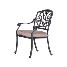 Load image into Gallery viewer, Aluminum Dining Armchair With Sunbrella Cushion
