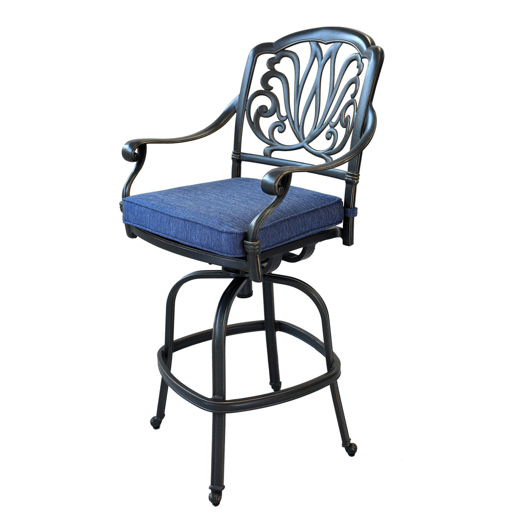 Aluminum Bar Stool With Cushion