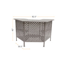 Load image into Gallery viewer, Cast Alumnim Weave Pattern Party Bar Table
