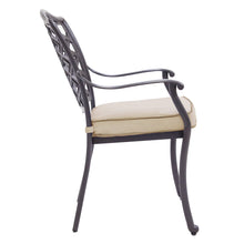 Load image into Gallery viewer, Aluminum Dining Arm Chair With Sunbrella Cushion
