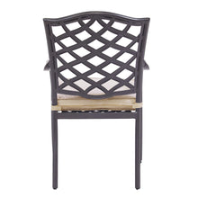 Load image into Gallery viewer, Aluminum Dining Arm Chair With Sunbrella Cushion
