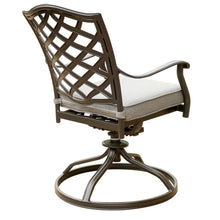 Load image into Gallery viewer, Aluminum Dining Swivel Chair With Sunbrella Cushion
