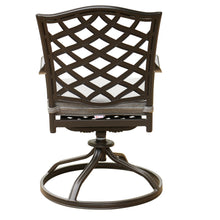 Load image into Gallery viewer, Aluminum Dining Swivel Chair With Sunbrella Cushion
