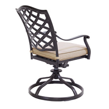 Load image into Gallery viewer, Aluminum Dining Swivel Chair With Sunbrella Cushion
