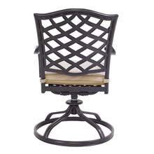 Load image into Gallery viewer, Aluminum Dining Swivel Chair With Sunbrella Cushion
