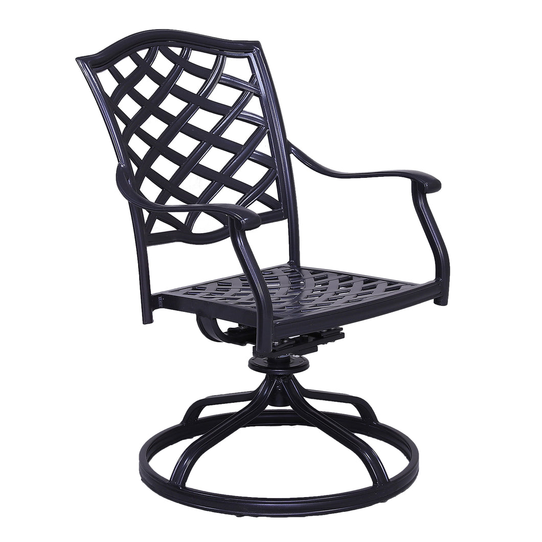 Aluminum Dining Swivel Chair