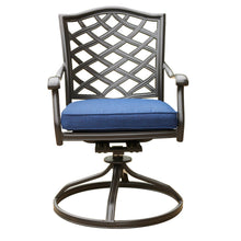 Load image into Gallery viewer, Aluminum Dining Swivel Chair With Cushion
