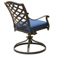 Load image into Gallery viewer, Aluminum Dining Swivel Chair With Cushion
