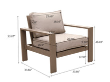 Load image into Gallery viewer, Outdoor Aluminum Club Chair With Cushion
