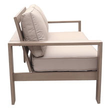 Load image into Gallery viewer, Outdoor Aluminum Loveseat With Cushion
