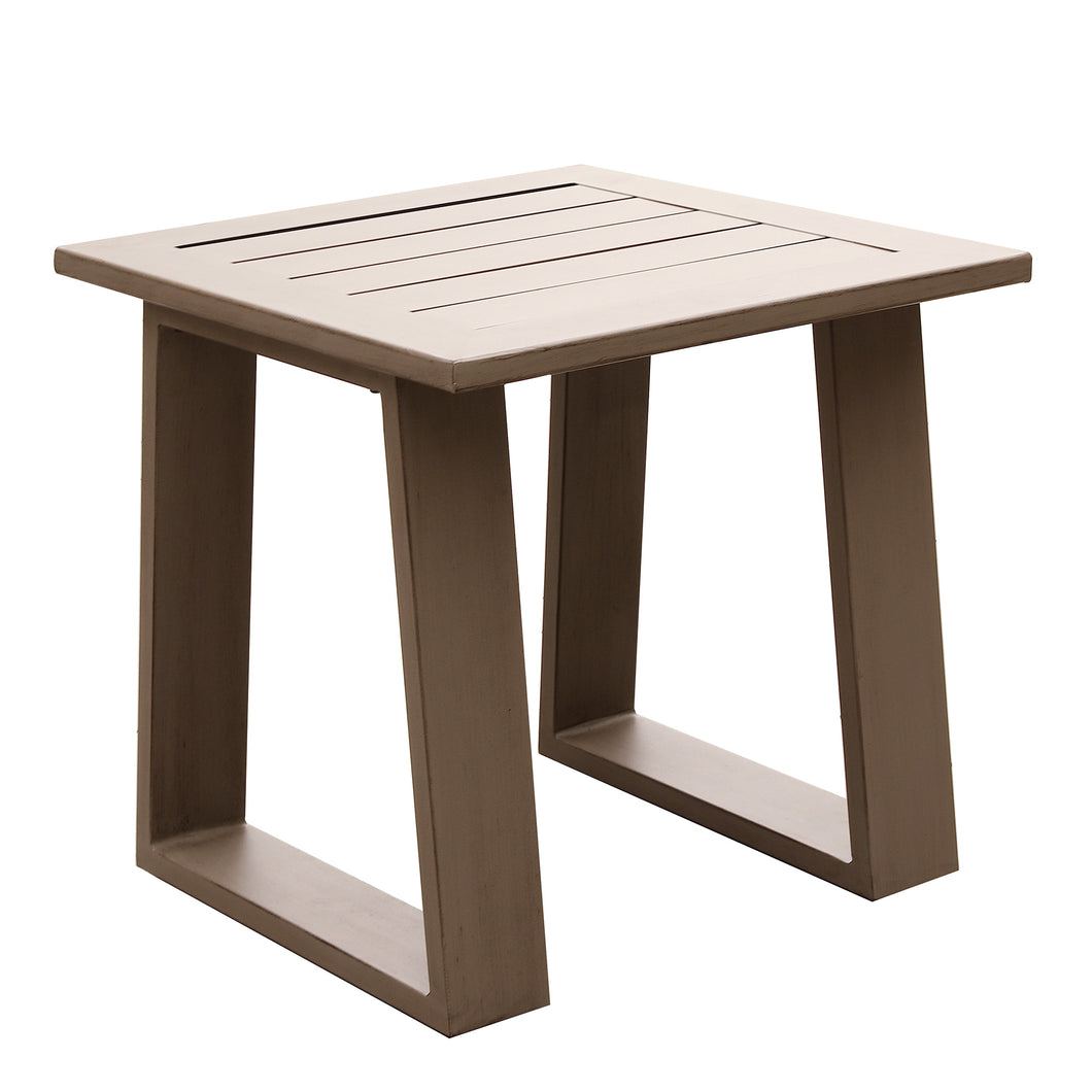 Outdoor Aluminum End Table, 24