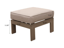 Load image into Gallery viewer, Outdoor Aluminum Ottoman With Cushion
