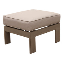 Load image into Gallery viewer, Outdoor Aluminum Ottoman With Cushion
