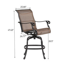 Load image into Gallery viewer, Outdoor Sling Bar Stool With Aluminum Frame
