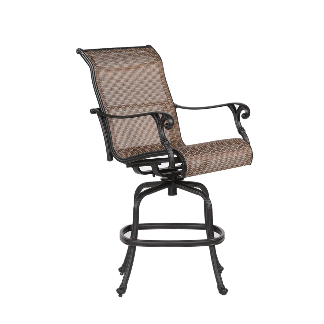 Outdoor Sling Bar Stool With Aluminum Frame