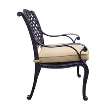 Load image into Gallery viewer, Aluminum Outdoor Dining Arm Chair With Sunbrella Cushion
