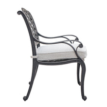 Load image into Gallery viewer, Cast Aluminum Dining Arm Chair With Sandstorm Color Cushion
