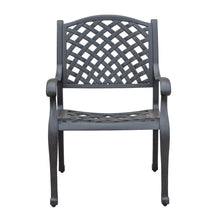 Load image into Gallery viewer, Cast Aluminum Dining Arm Chair With Sandstorm Color Cushion
