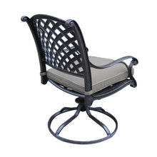 Load image into Gallery viewer, Outdoor Aluminum Dining Swivel Rocker Chair with Sunbrella Cushion

