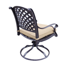 Load image into Gallery viewer, Outdoor Aluminum Dining Swivel Rocker Chair with Sunbrella Cushion
