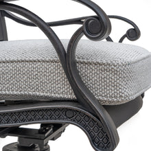 Load image into Gallery viewer, Cast Aluminum Dining Swivel Rocker With Sandstorm Color Cushion
