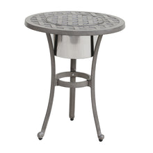 Load image into Gallery viewer, Aluminum 21&quot; Round Table With Ice Bucket

